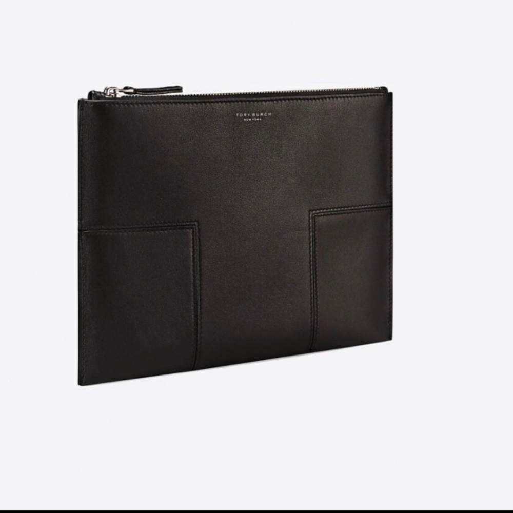 Tory Burch T block travel pouch